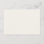 Baby Clothesline Baby Shower Striped Diaper Raffle エンクロージャーカード (裏面)