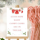 Baby Clothesline Guess How Many Shower Game sign 招待状