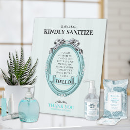 Baby & Co Sanitize Station Table Sign 台座サイン