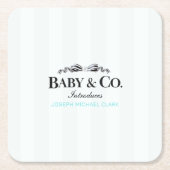Baby & Co Sip and See  スクエアペーパーコースター (正面)