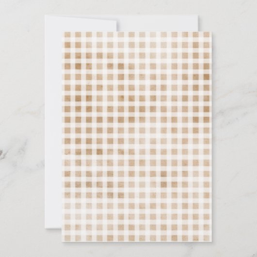 Baby Coffee Bean clothesline  Baby Shower  招待状 (裏面)