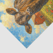 Baby Cow in Pasture Farmhouse Decoupage Paper  薄葉紙 (詳細)