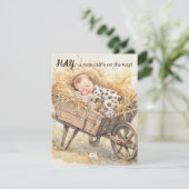 Baby Cow Shower Digital Download Invitation 招待状 (スタンド正面)