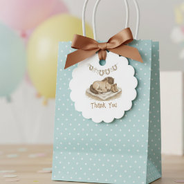 Baby Cowboy Boots and Foal Baby Shower Thank You フェイバータグ