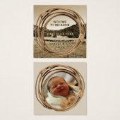 Baby Cowboy/Cowgirl Announcement Cards (正面&裏面)