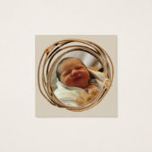 Baby Cowboy/Cowgirl Announcement Cards (裏面)