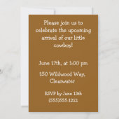 Baby Cowboy Digital Download Shower Invitation 招待状 (裏面)
