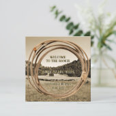 Baby Cowboy or Cowgirl Birth Announcement 案内状 (スタンド正面)