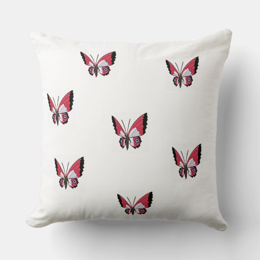 baby cushion with butterfly. クッション (正面)