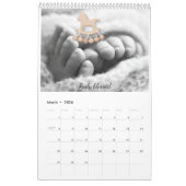 Baby Custom Calendar カレンダー (3月 2026)