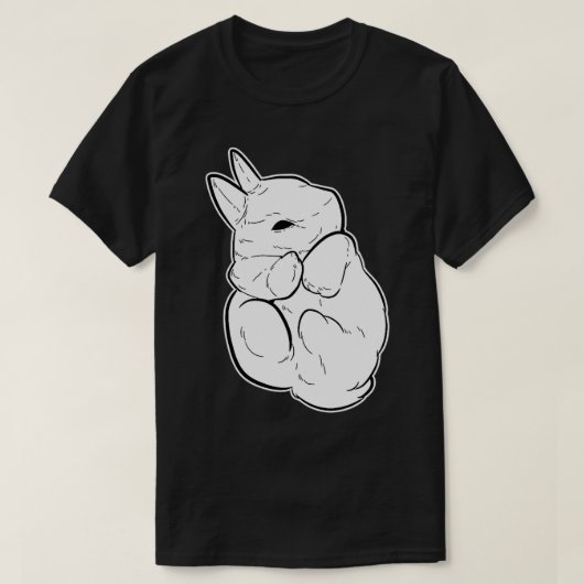 Baby Cute Bunny Owner  Tシャツ (デザイン正面)