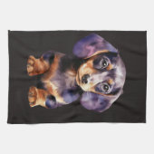 Baby Dachshund キッチンタオル (横)