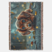 baby dachshund スローブランケット (正面縦)