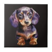 Baby Dachshund タイル (正面)