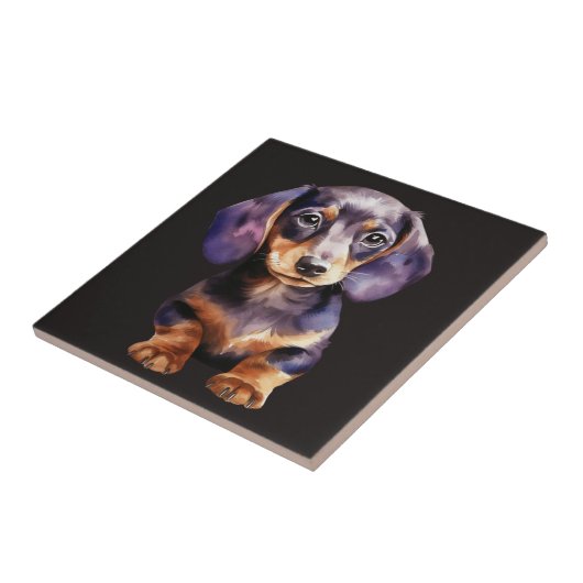 Baby Dachshund タイル (側面)