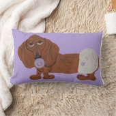 Baby Dachshund ランバークッション (ブランケット)