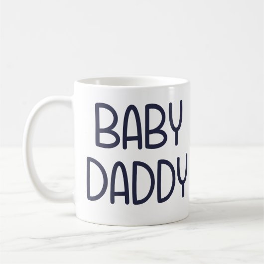 Baby Daddy (すなわち父)ベビーのママ コーヒーマグカップ (左)