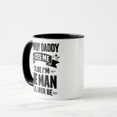 Baby Daddy Hates Me Twice The Man Funny Polar Prid マグカップ (正面左)