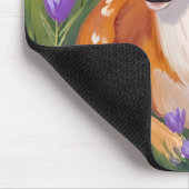 Baby Deer Fawn Animal Painting マウスパッド (コーナー)