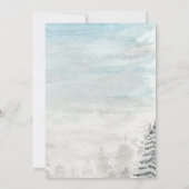 Baby Deer Flower Forest Snow Baby Shower   招待状 (裏面)