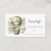 Baby Diaper Raffle Puppy Adventure Hot Air Balloon エンクロージャーカード (正面)