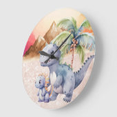 Baby Dino ラージ壁時計 (傾斜)