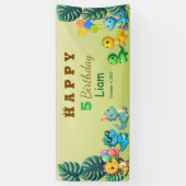 Baby Dino Birthday Banner 横断幕 (縦)