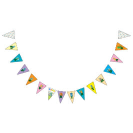 Baby Dino Birthday Banners バンティングフラッグ