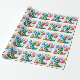 Baby Dino Gift Wrap Papel de regalo ラッピングペーパー