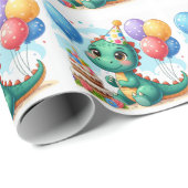 Baby Dino Gift Wrap Papel de regalo ラッピングペーパー (ロールコーナー)