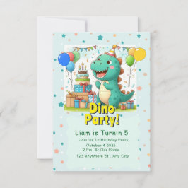 Baby Dino invitation Card! 招待状