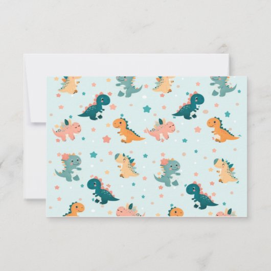 Baby Dino invitation Card! 招待状 (裏面)