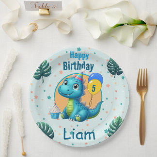 Baby Dino Paper Plates ペーパープレート