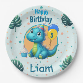 Baby Dino Paper Plates ペーパープレート