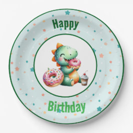  Baby Dino Party Plates ペーパープレート
