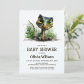 Baby Dinosaur Baby Shower Invitation 招待状 (スタンド正面)