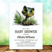 Baby Dinosaur Baby Shower Invitation 招待状