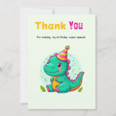 Baby Dinosaur Thank-you Cards サンキューカード (正面)