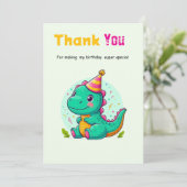 Baby Dinosaur Thank-you Cards サンキューカード (スタンド正面)