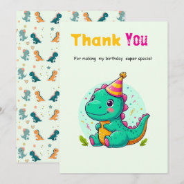 Baby Dinosaur Thank-you Cards サンキューカード