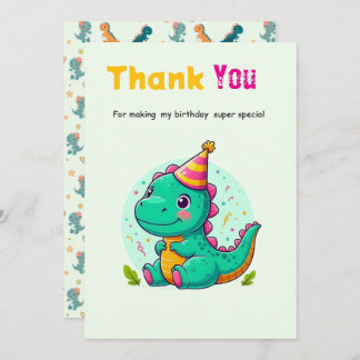 Baby Dinosaur Thank-you Cards サンキューカード