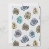 Baby Dinosaurs, Volcano, T-Rex Baby Shower  招待状 (裏面)