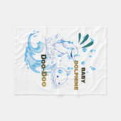 Baby Dolphine フリースブランケット (正面(横))