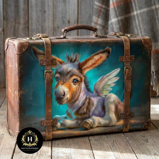 Baby Donkey Angel Nursery Furniture Decoupage 薄葉紙