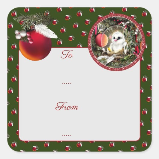 Baby Dove スクエアシール (正面)