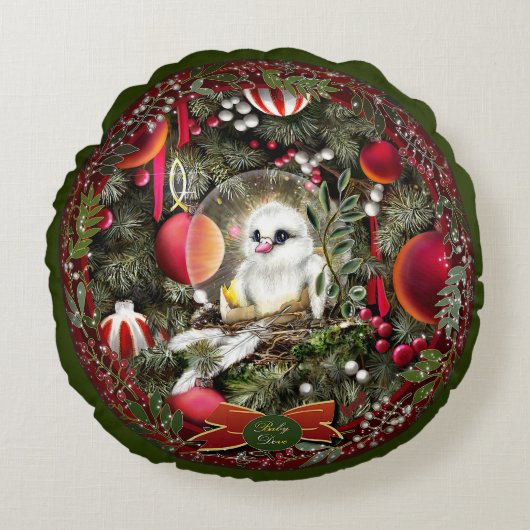 Baby Dove ラウンドクッション (正面)