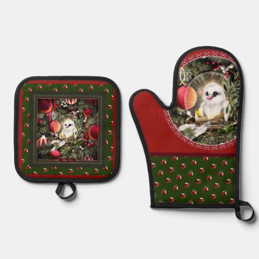 Baby Dove 鍋つかみ&鍋敷きセット (正面)