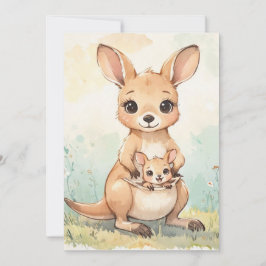 Baby Down Under Digital Download Invitation 招待状