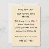 Baby Down Under Digital Download Invitation 招待状 (裏面)