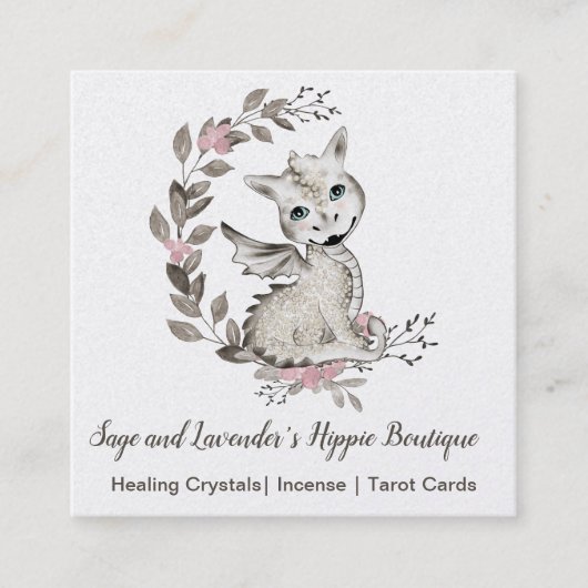 Baby Dragon スクエア名刺 (正面)